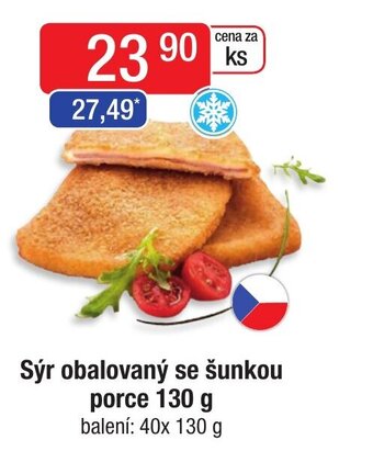 Qanto Sýr obalovaný se šunkou porce 130 g nabídka