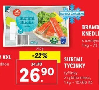 Lidl SURIMI TYČINKY nabídka