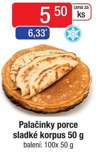 Qanto Palačinky porce sladké korpus 50 g nabídka