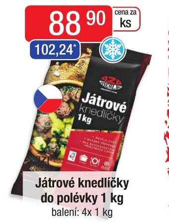 Qanto Játrové knedlíčky do polévky 1 kg nabídka