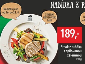Globus Steak z tuňáka s grilovanou zeleninou 150 g nabídka