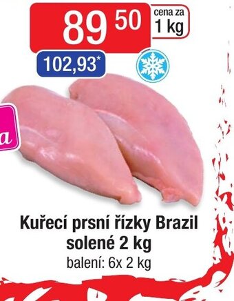 Qanto Kuřecí prsní řízky Brazil solené 2 kg nabídka