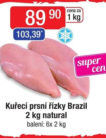 Qanto Kuřecí prsní řízky Brazil 2 kg natural nabídka