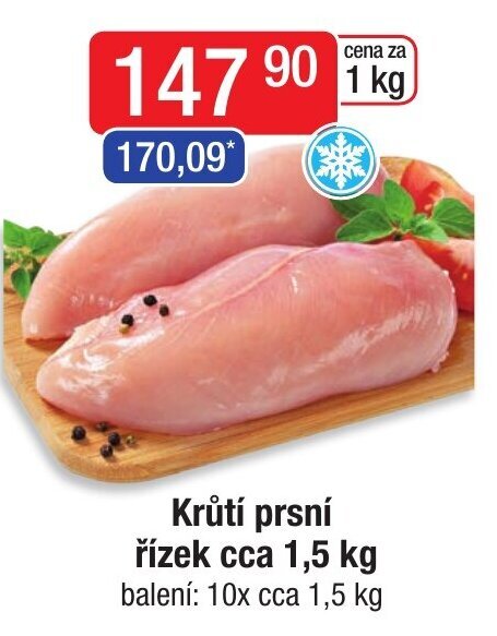 Qanto Krůtí prsní řízek cca 1,5 kg nabídka