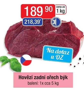 Hovězí zadní ořech býk