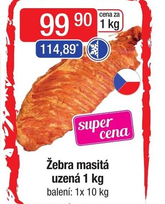 Žebra masitá uzená 1 kg