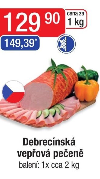 Qanto Debrecínská vepřová pečeně nabídka