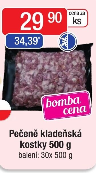 Qanto Pečeně kladeňská kostky 500 g nabídka