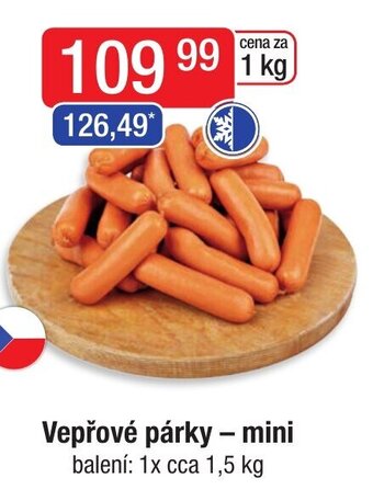 Qanto Vepřové párky - mini nabídka