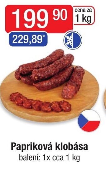 Qanto Papriková klobása nabídka