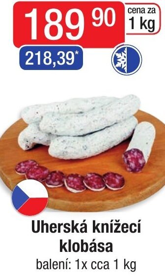 Qanto Uherská knížecí klobása nabídka