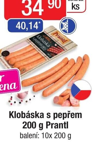 Qanto Klobáska s pepřem 200 g Prantl nabídka
