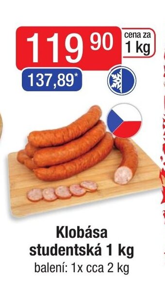 Qanto Klobása studentská 1 kg nabídka