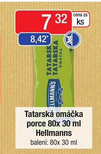 Qanto Tatarská omáčka porce 80x 30 ml Hellmanns nabídka
