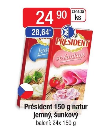 Qanto Président 150 g natur jemný, šunkový nabídka