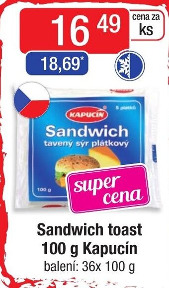 Qanto Sandwich toast 100 g Kapucín nabídka