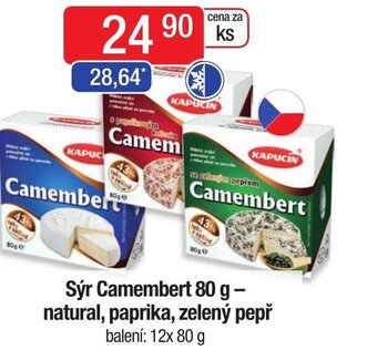 Qanto Sýr Camembert 80 g - natural, paprika, zelený pepř nabídka