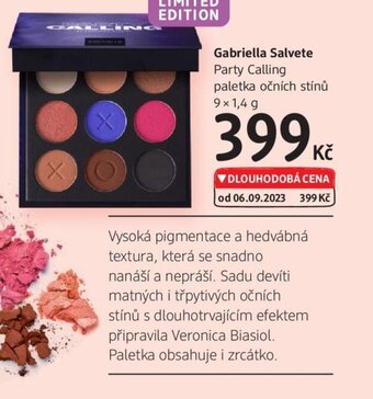 dm drogerie Gabriella Salvete Party Calling paletka očních stínů 9×1,4 g nabídka
