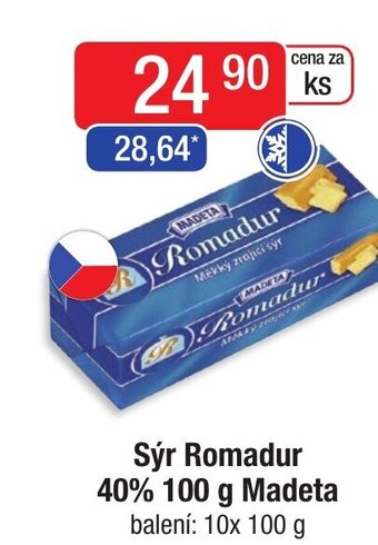 Qanto Sýr Romadur 40% 100 g Madeta nabídka