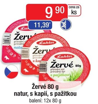 Qanto Žervé 80 g natur, s kapií, s pažitkou nabídka