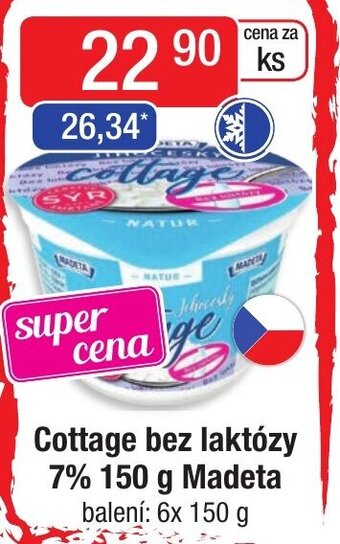 Qanto Cottage bez laktózy 7% 150 g Madeta nabídka