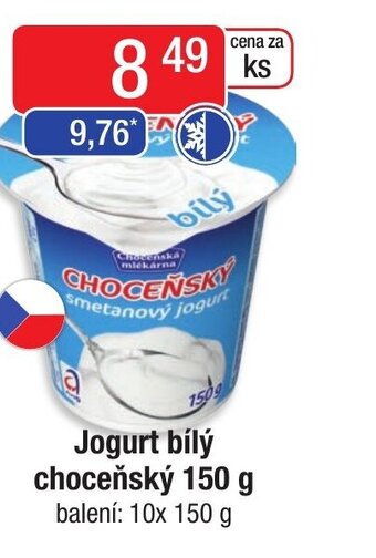 Qanto Jogurt bílý choceňský 150 g nabídka