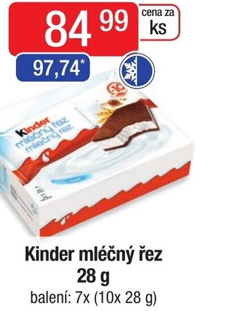 Qanto Kinder mléčný řez 28 g nabídka