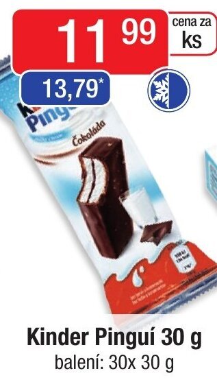 Qanto Kinder Pinguí 30 g nabídka