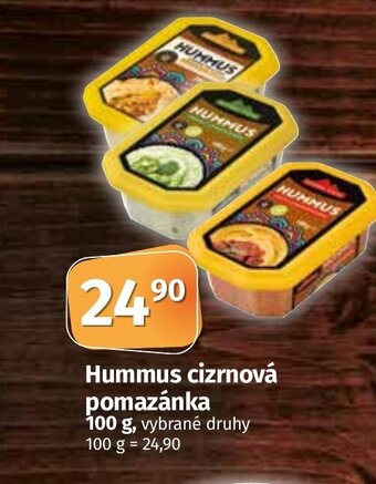 COOP TIP Hummus cizrnová pomazánka 100 g nabídka