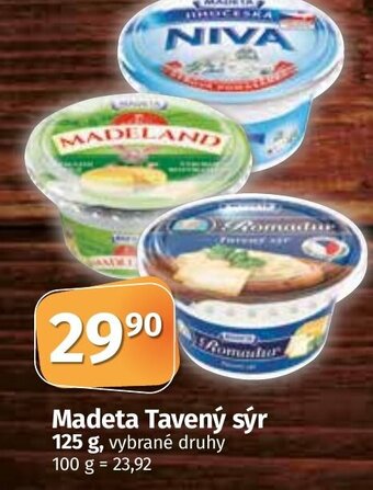 COOP TIP Madeta Tavený sýr 125 g nabídka