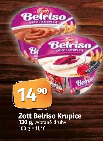 COOP TIP Zott Belriso Krupice 130 g nabídka