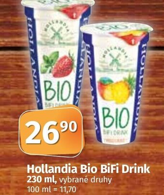 COOP TIP Hollandia Bio BiFi Drink 230 ml nabídka