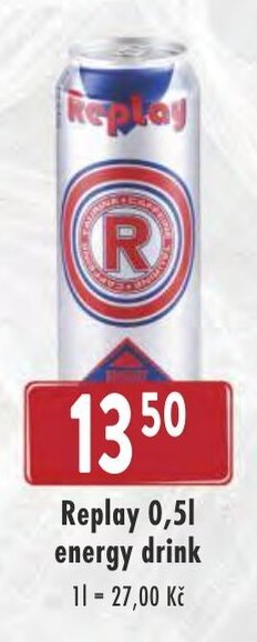 Astur&Qanto Replay 0,5L energy drink nabídka