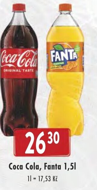 Astur&Qanto Coca Cola, Fanta 1,5l nabídka