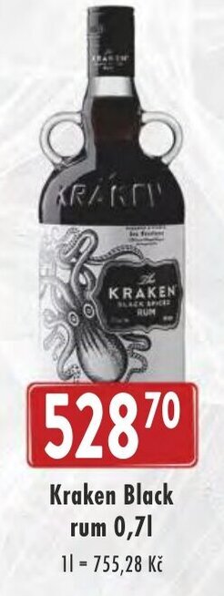 Astur&Qanto Kraken Black rum 0,7L nabídka