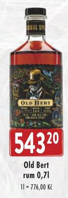 Astur&Qanto Old Bert rum 0,7L nabídka