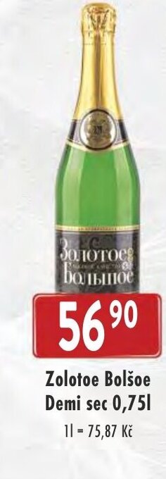 Astur&Qanto Zolotoe Bolšoe Demi sec 0,75L nabídka