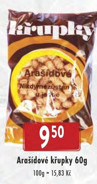 Arašídové křupky 60g