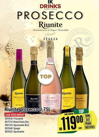 Tamda Foods Riunite prosecco 0,75L nabídka