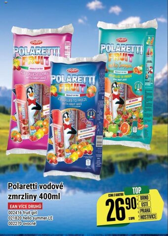Tamda Foods Polaretti vodové zmrzliny 400ml nabídka