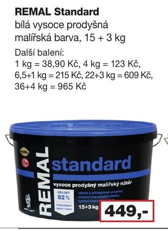 Barevný ráj REMAL Standard nabídka