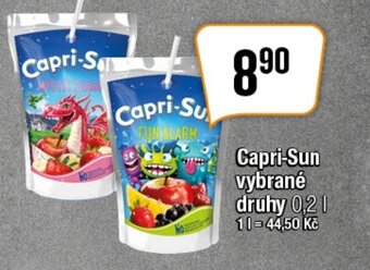 TEMPO Capri-Sun vybrané druhy 0,2 L. nabídka