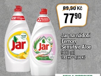 Jar na nádobí Lemon, Sensitive Aloe 900 ml