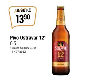 TEMPO Pivo Ostravar 12° 0.5 l. nabídka