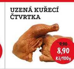 RABBIT řeznictví Uzená kuřecí čtvrtka king 100g nabídka