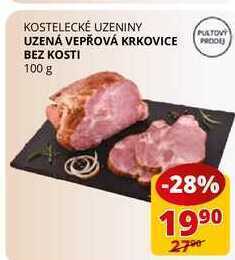 Uzená vepřová krkovice bez kosti 100 g