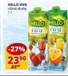Flop Hello viva různé druhy 1l nabídka