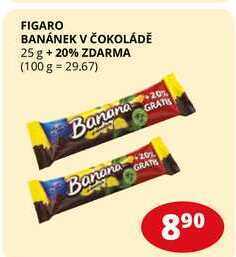 Flop Figaro banánek v čokoládě 25 g nabídka