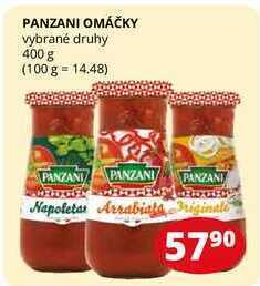 Flop Panzani omáčky vybrané druhy 400 g nabídka