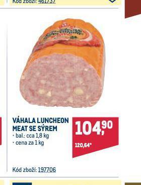 Luncheon meat se sýrem